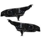 Set of 2 Halogen Headlights for Ford Transit Connect (2014–2018) Chrome w/ Bulb