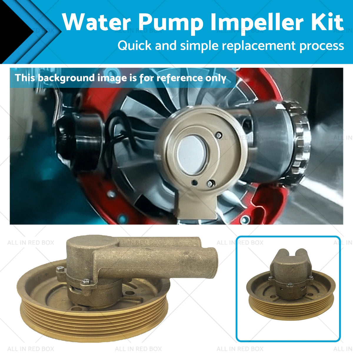 Raw Water Sea Impeller Pump for Volvo Penta 4.3L 5.0L 5.7L (21214599)
