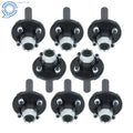 8-Pack Trailer Axle Kit for 4 on 4" Bolt Idler (1" Hub, Round Spindle)