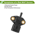 Manifold Absolute Pressure Sensor for Ford Focus (2005–2007) No.3F2E9G756AD