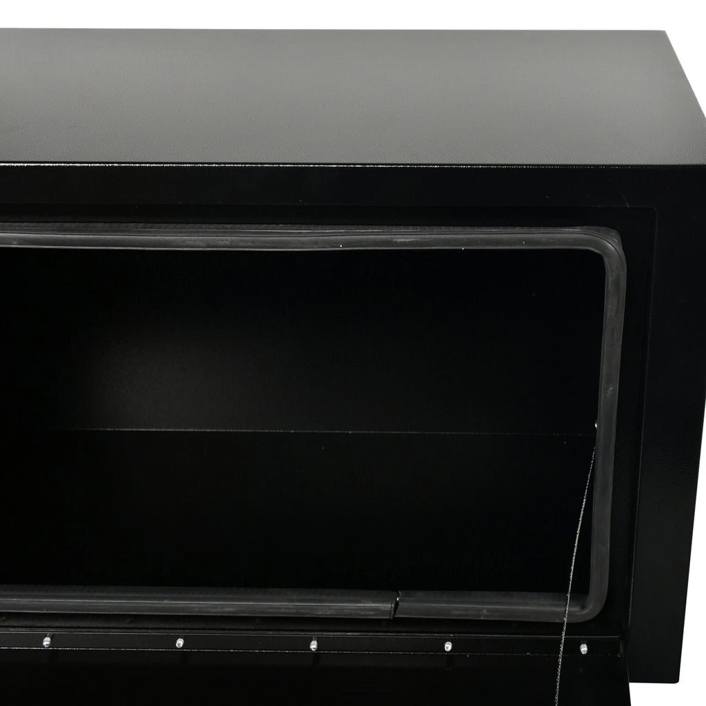 Underbody Tool Box for Pickup Truck (30''×14''×16'', Black Steel)
