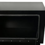 Underbody Tool Box for Pickup Truck (30''×14''×16'', Black Steel)