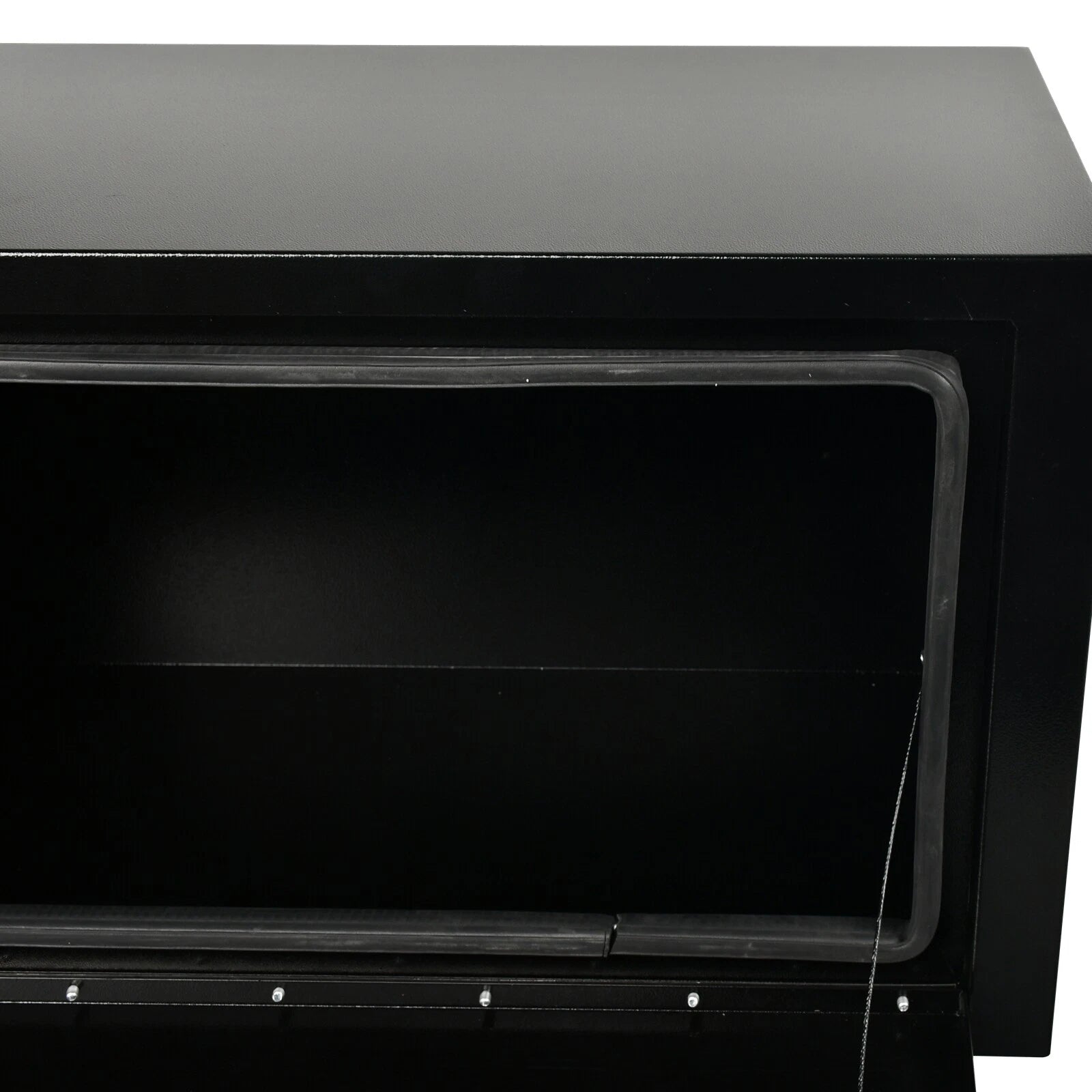 Underbody Tool Box for Pickup Truck (30''×14''×16'', Black Steel)