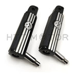 Defiance Footpegs for Harley Davidson Softail Fat Boy (2018–Present) Black Anodized