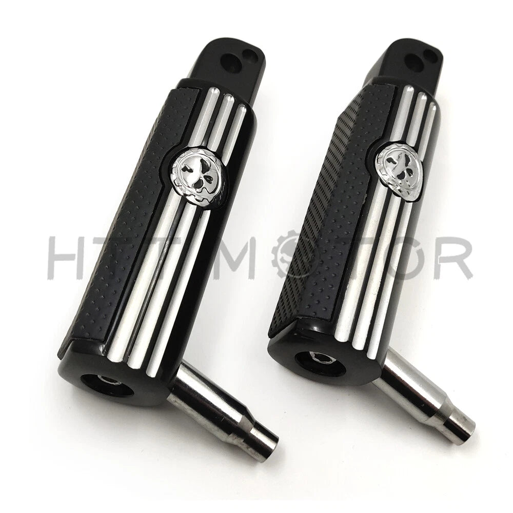 Defiance Footpegs for Harley Davidson Softail Fat Boy (2018–Present) Black Anodized