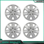 Set of 4 Silver 16 Inch Wheel Covers for R16 Tire & Rim