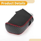 Gear Shift Knob Cover for Nissan Altima (2019–2024) Black Carbon Fiber Red