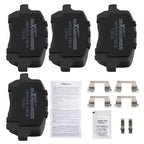 Set of 4 Front Ceramic Brake Pads for Pontiac G5 (2007–2010) Pursuit (2005–2006)