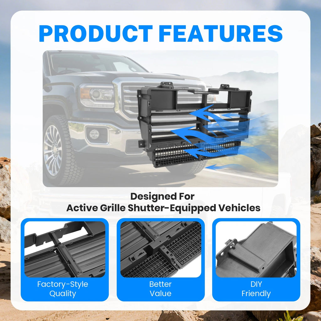 Active Grille Shutter for Chevrolet Colorado GMC Canyon (2015–2022)