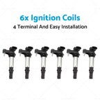 6X Ignition Coils Pack for Holden Commodore Statesman Rodeo (2000–2006) 12629037