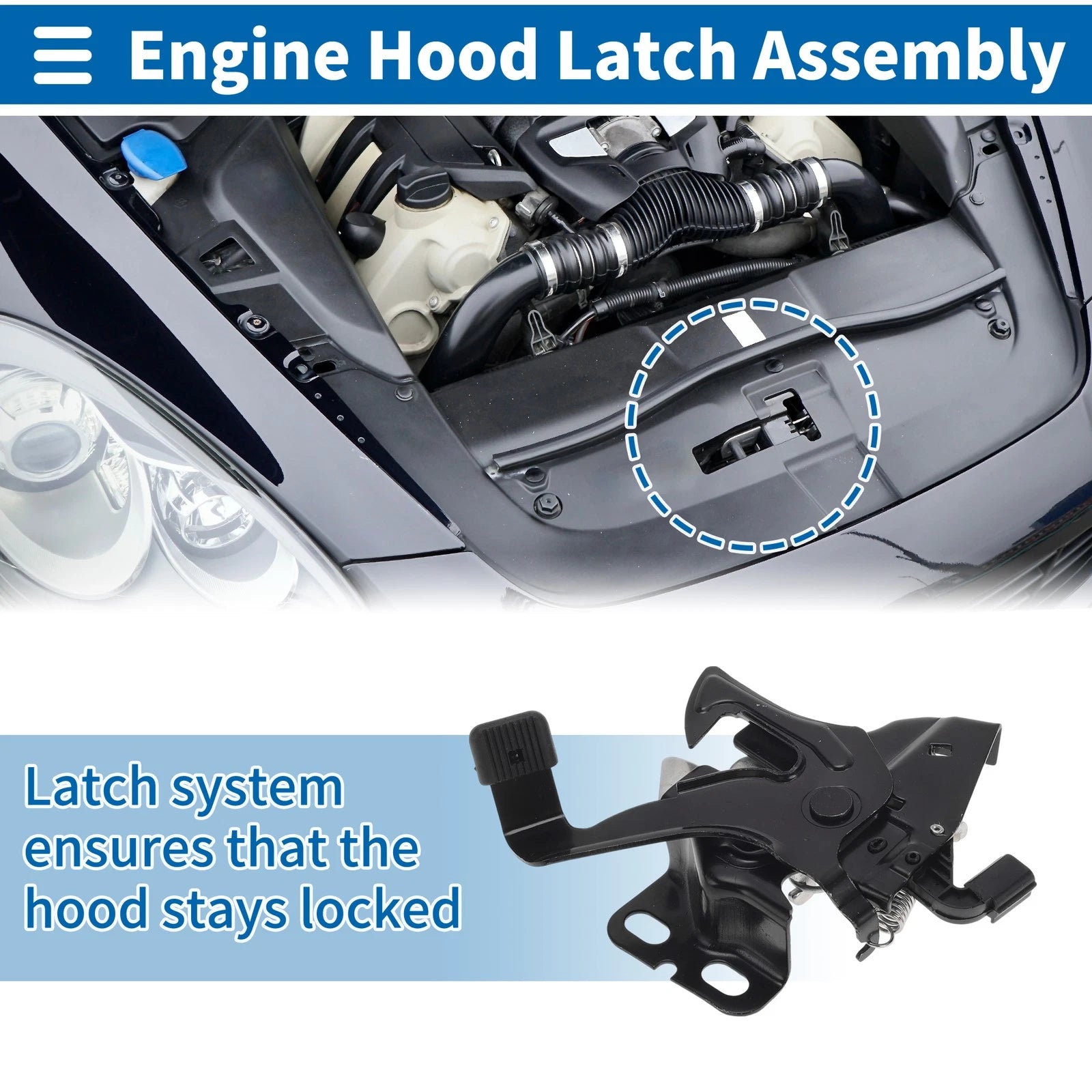 Hood Latch Assembly for Honda Odyssey (2014–2017) No. 74120TK8507