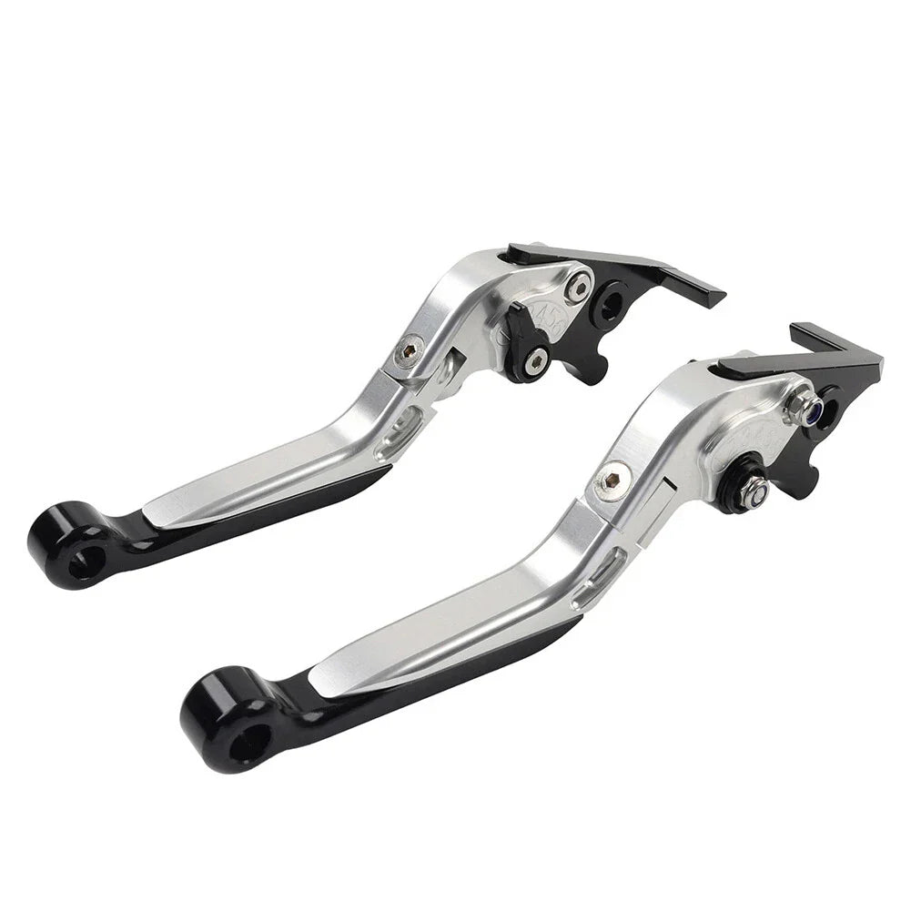 Silver Extendable Brake Clutch Levers for Kawasaki Ninja 650R ER6F ER6N (2006-2018)