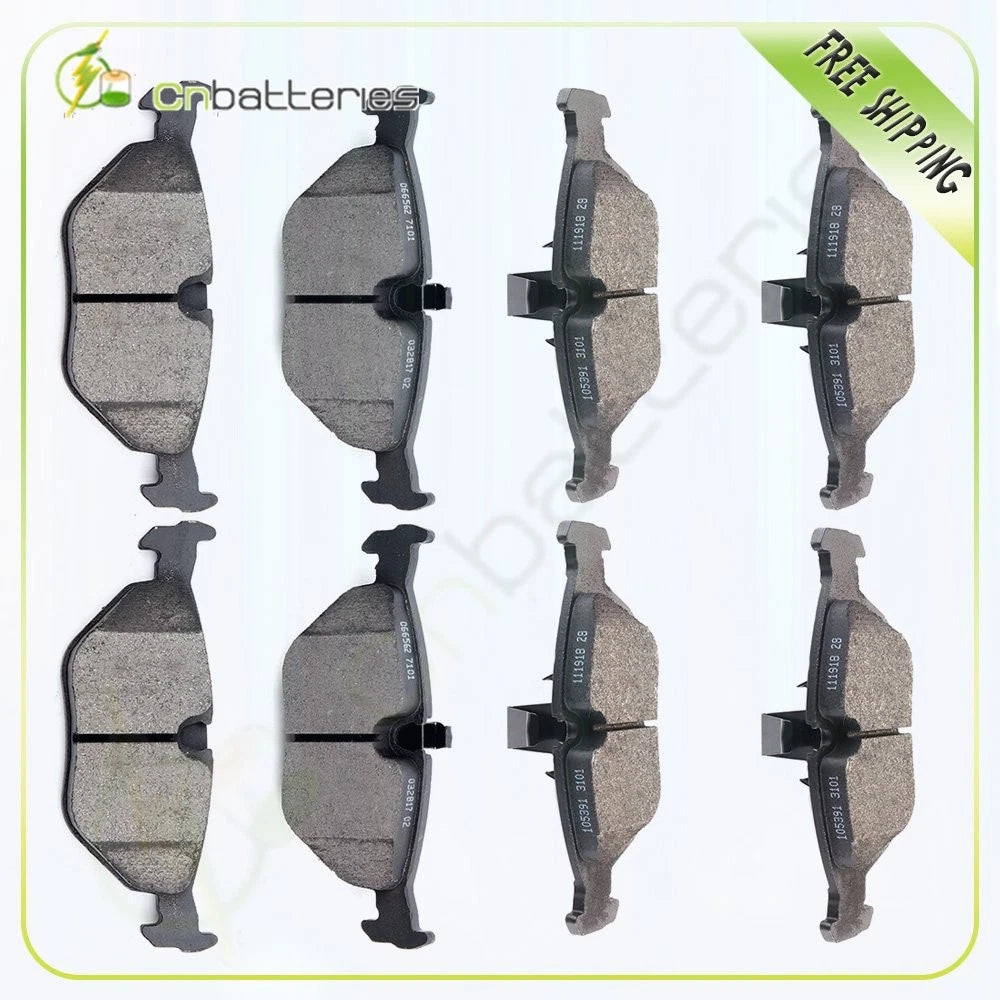 Set of 4 Low Dust Brake Pads for BMW 325i (2001–2005)