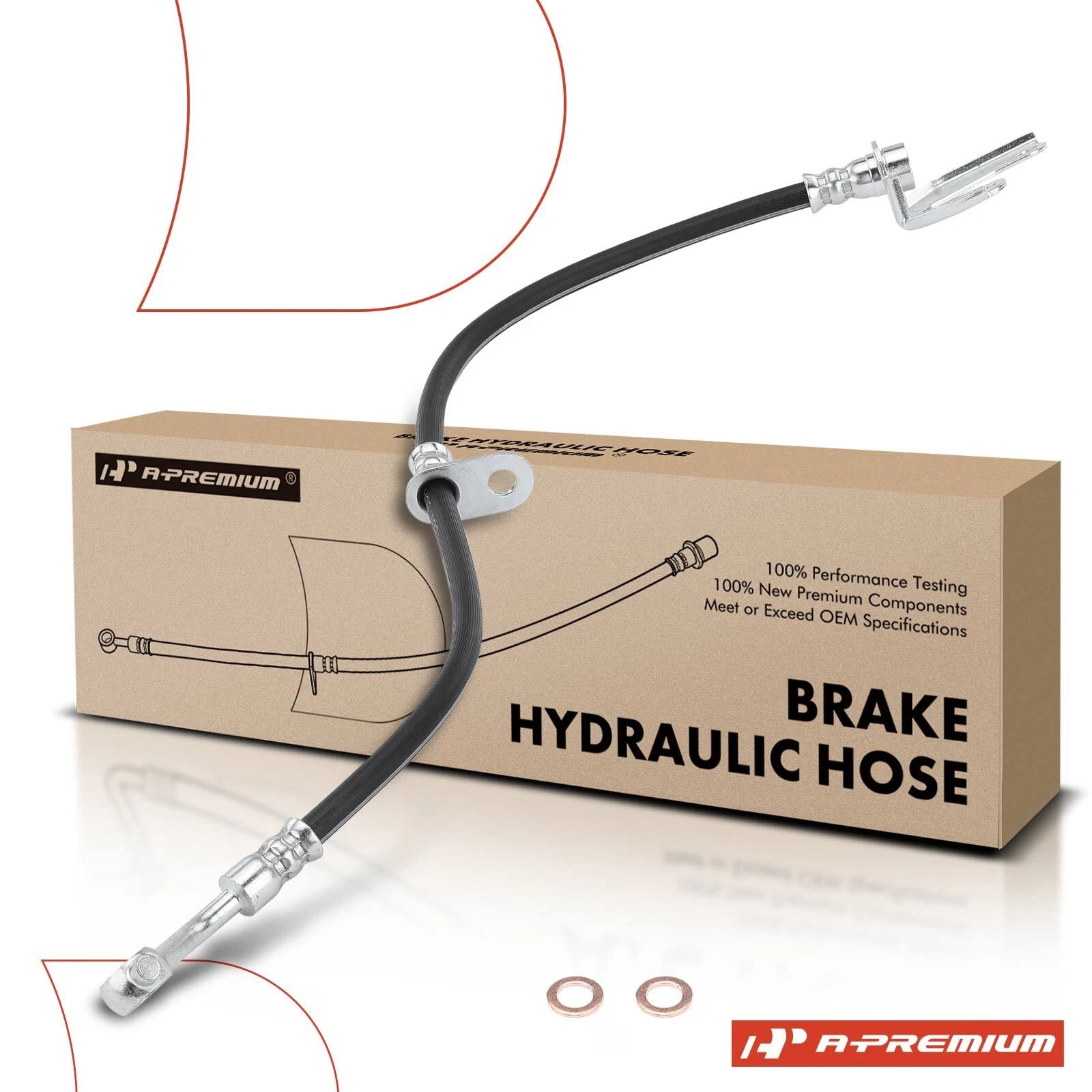 Front Driver Brake Hydraulic Hose for Honda Insight (2000–2006)