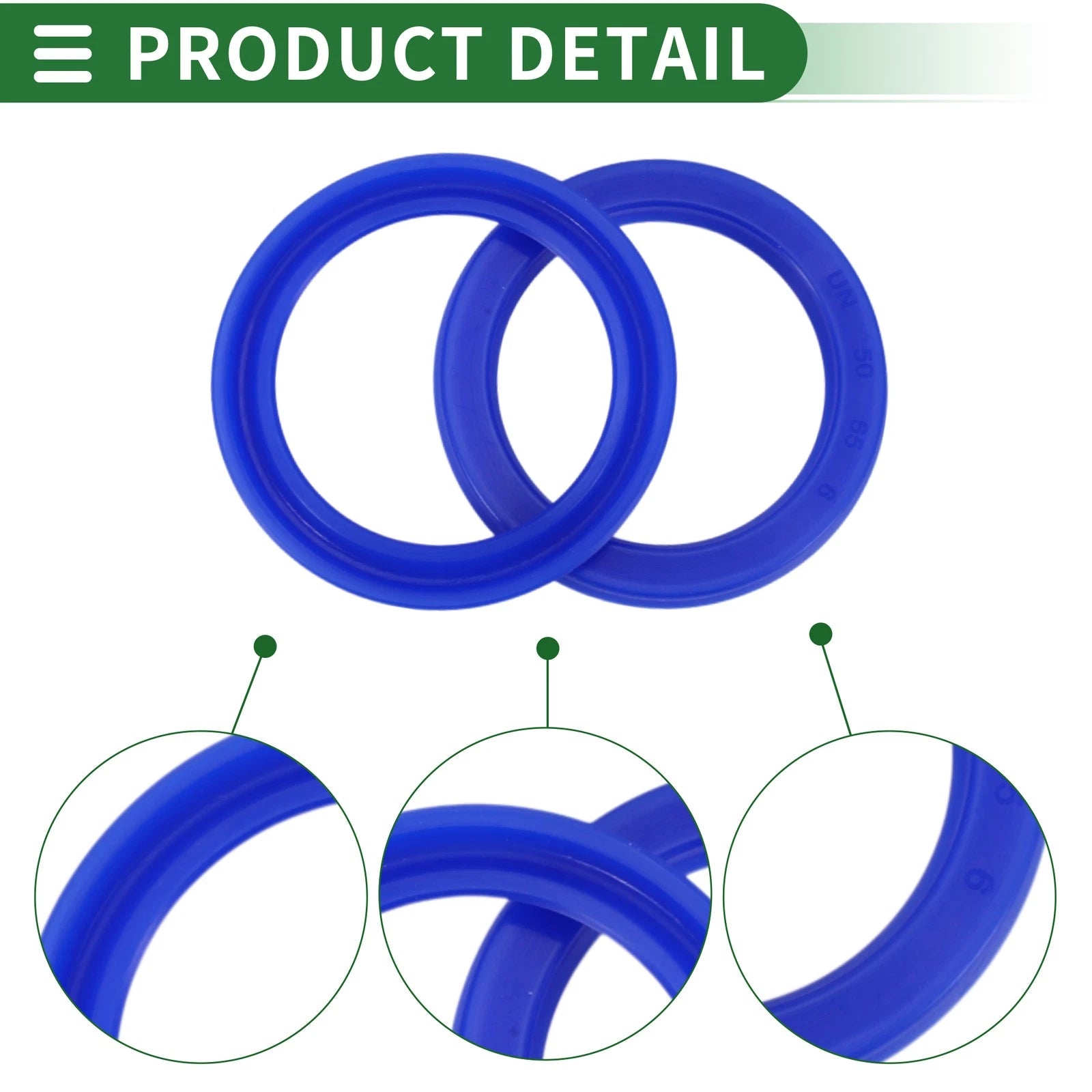Set of 5 Oil Seal Ring 50x65x6mm for Rotary Shaft (High Pressure)