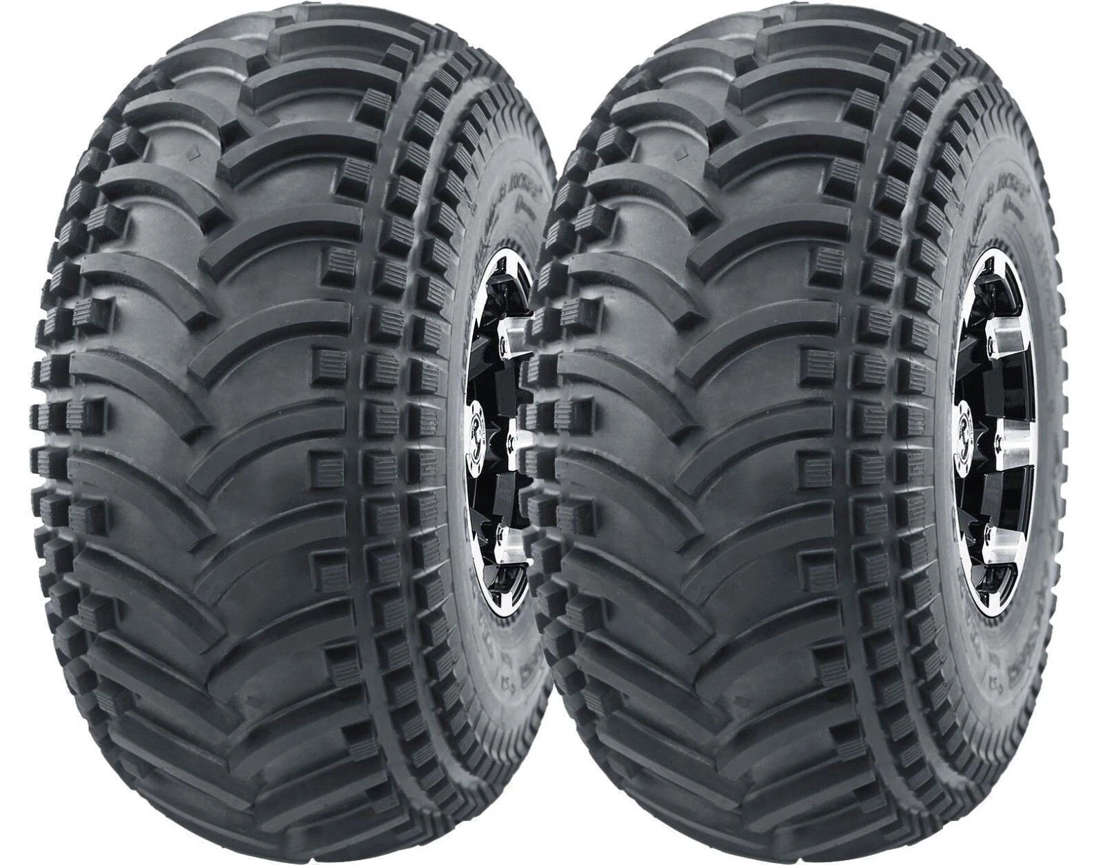 Set of 2 UTV ATV Tires 22x11-8 4PR Deep Tread Mud Sand Hard Terrain