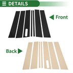 7 Pcs Door Pillar Window Trim for Ford Explorer Sport Trac (2007–2010) Black