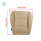 Set of 2 Front Seat Covers for Toyota Land Cruiser (1998–2007) Leather Tan