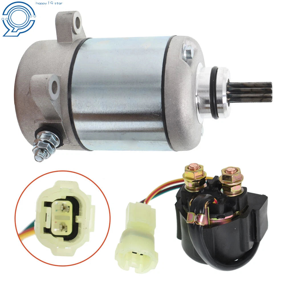 Starter & Relay Solenoid for Honda TRX250TM Recon 250 (2005–2017)