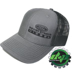 Ford Powerstroke Hat Charcoal Gray Black Mesh Snapback