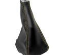 Leather Manual Shift Boot for Honda Accord (1994–2002) Black Yellow Stitch