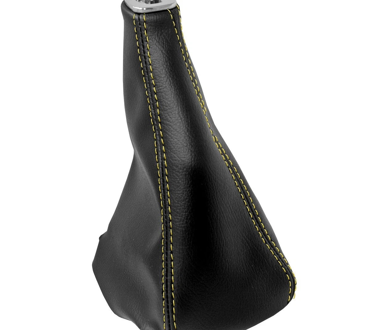 Leather Manual Shift Boot for Honda Accord (1994–2002) Black Yellow Stitch