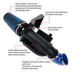 4" Blue Cold Air Intake & Heat Shield Kit for GMC/Chevy V8 4.8L/5.3L/6.0L (1999–2006)