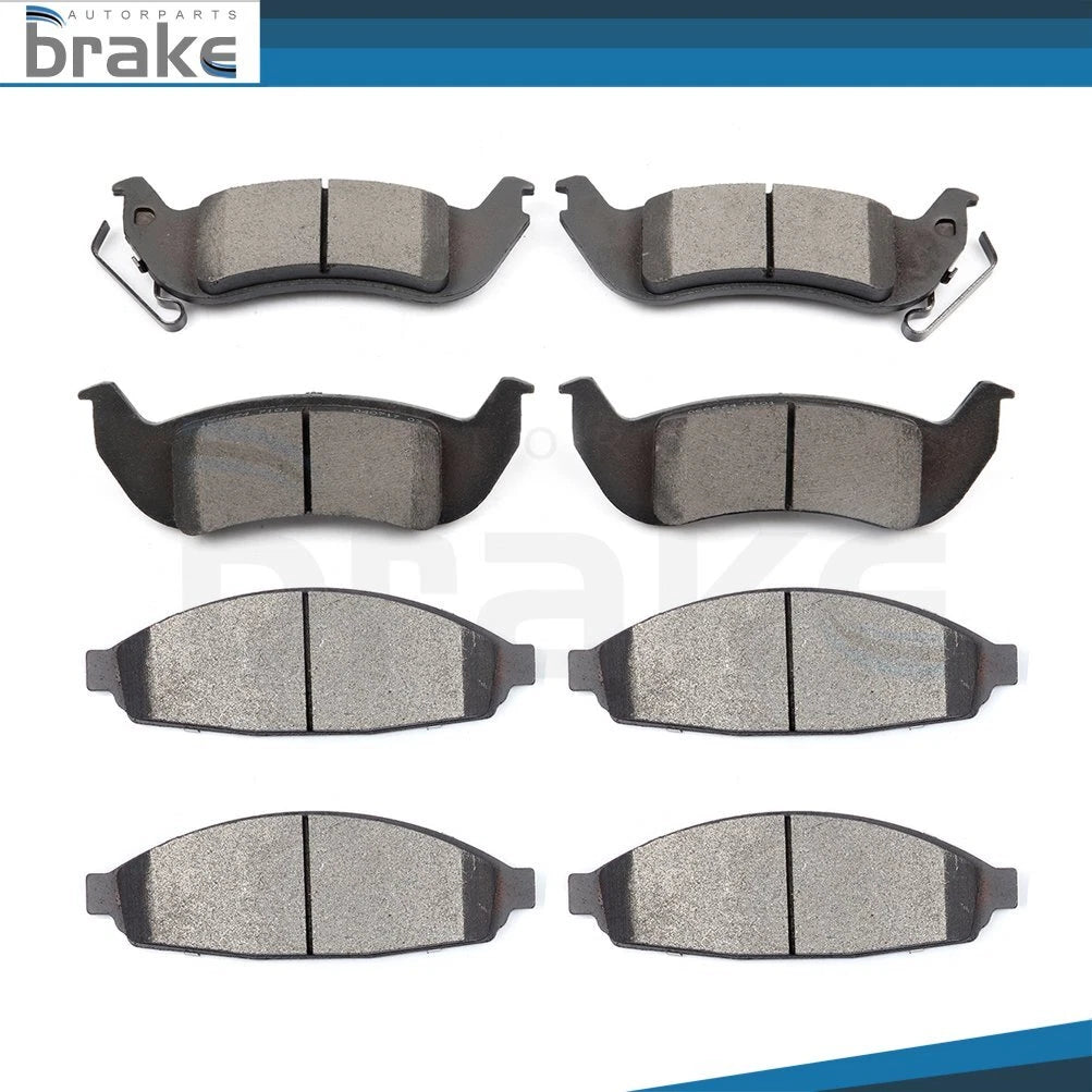 Front and Rear Brake Pads for Lincoln Town Car (2003–2011) 4.6L