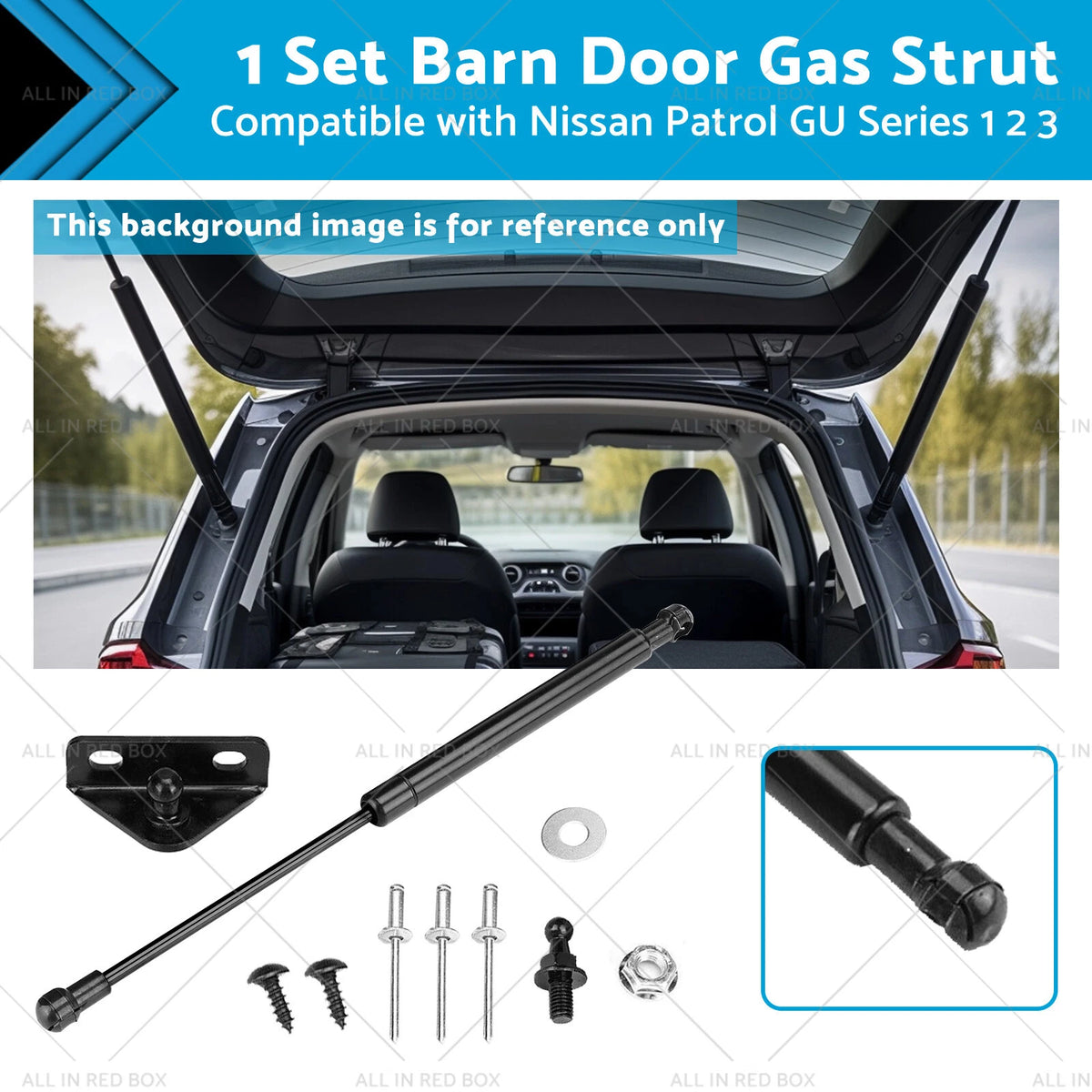 Set of 2 Gas Struts for Nissan Patrol GU Y61 (1997–2016)