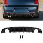 Rear Bumper Diffuser for Chrysler 300 (2015–2023) Gloss Black Shark Fins