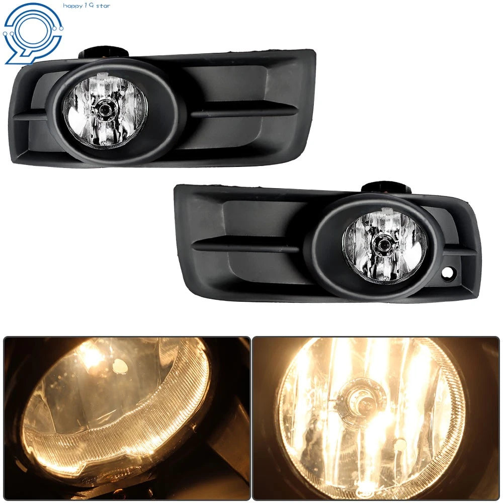 Set of 2 Chrome Bumper Fog Light Lamps for Chevy Cruze (2010–2014)