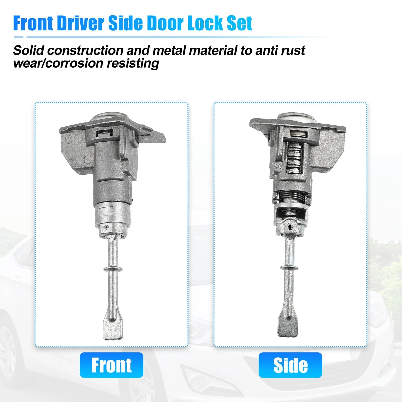 Front Left Side Door Lock Cylinder w/ Keys for Hyundai Elantra (2011–2016) 81970-3XA00