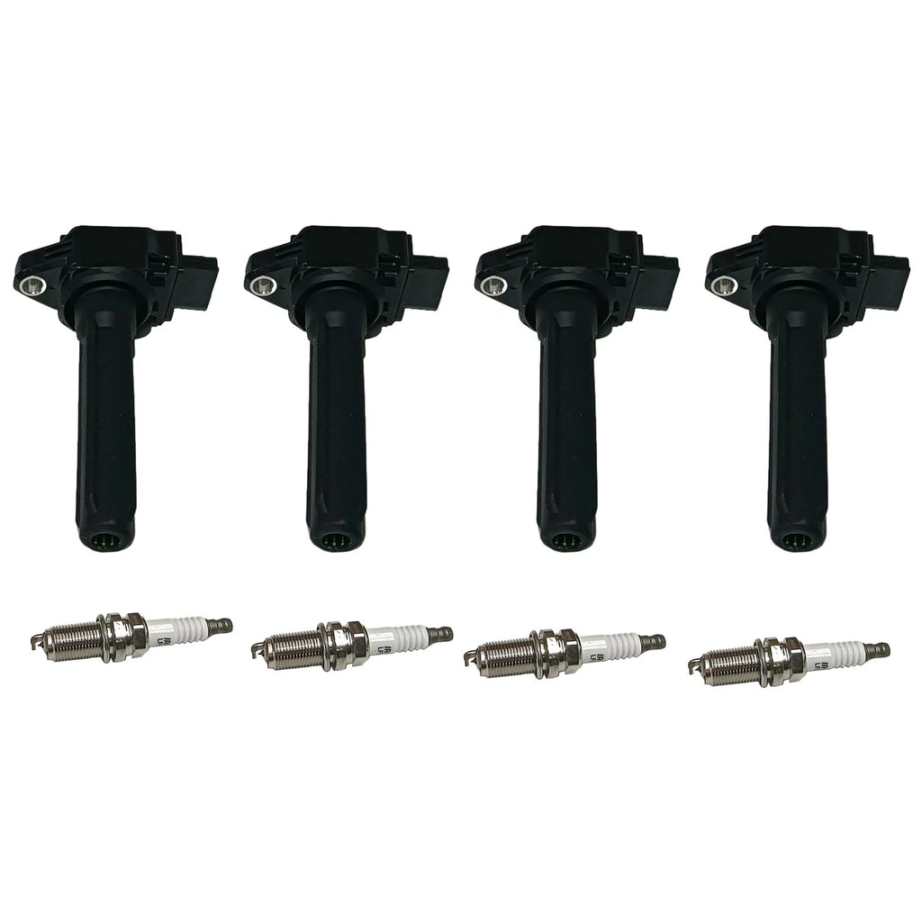 Set of 4 Ignition Coils and Spark Plugs for Mitsubishi Outlander (2014–2019)