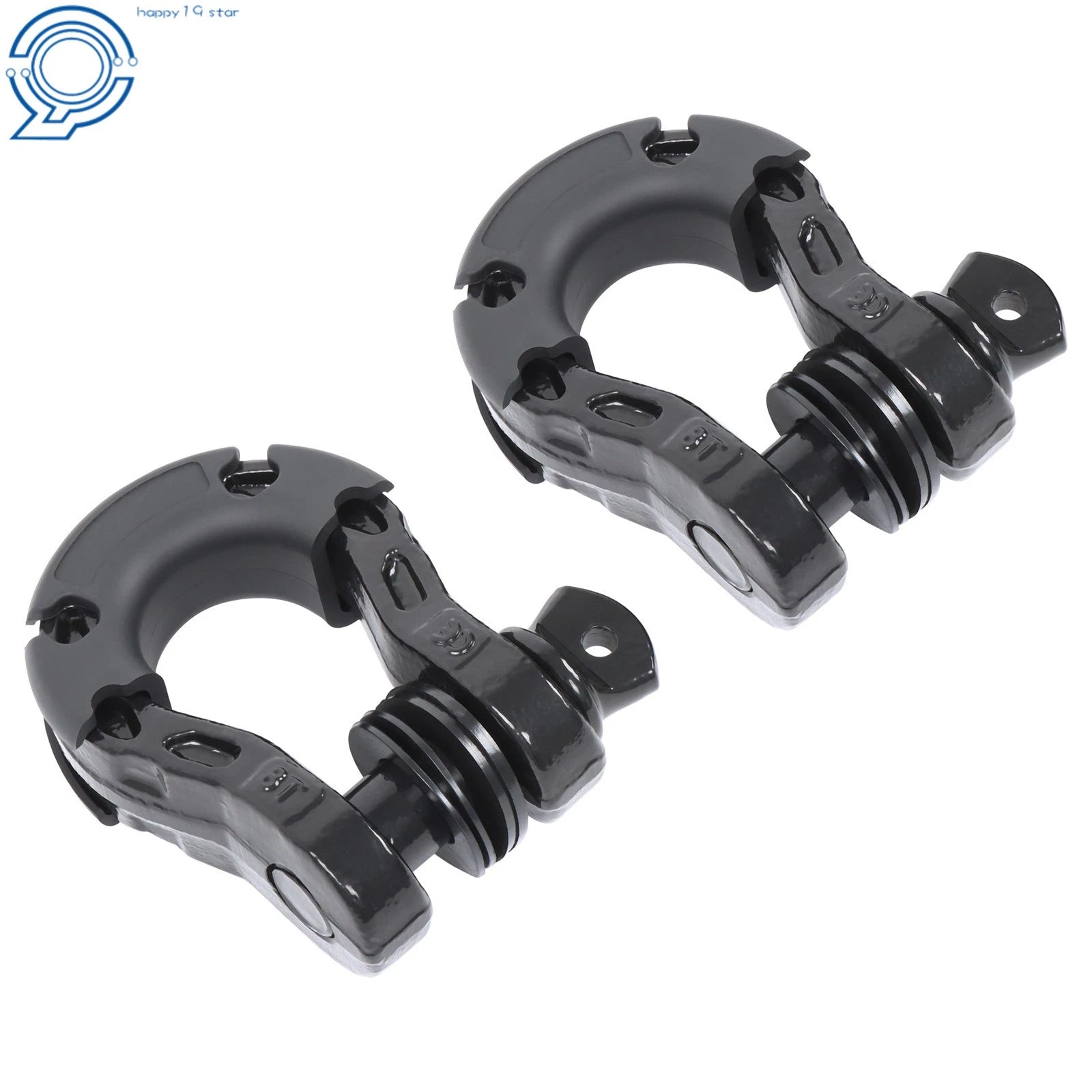 2-Piece Heavy Duty D-Shackle Kit for Off-Road Vehicles