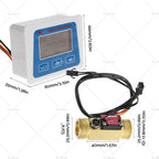 Digital LED Turbine Gauge for Kerosene Fuel Water Flow Meter 3/4