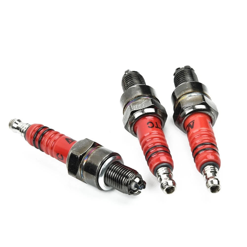 3pcs Spark A7TJC 3 Electrode GY6125CC for Moped Scooter