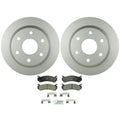 Set of 2 Bosch Rear Vented Rotors & Ceramic Brake Pads for Chevy GMC