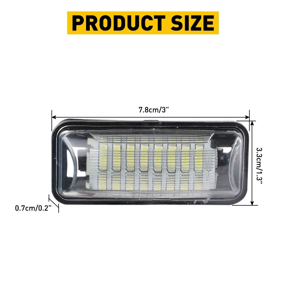 2Pcs LED License Plate Light for Subaru Forester Impreza WRX STI BRZ
