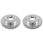 Set of 2 Powerstop Brake Discs for BMW 535 528 (2008–2016)