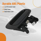 Rear Driver Exterior Door Handle for Toyota Corolla S (2001–2002) Black Plastic