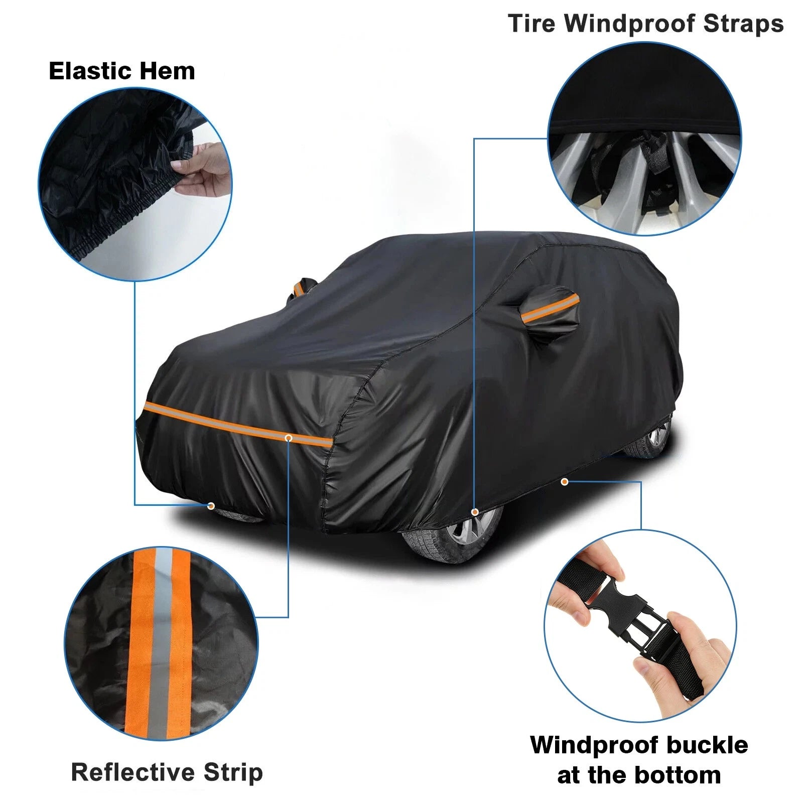 Car Cover for Toyota Highlander (2007–2025) Waterproof UV Resistant