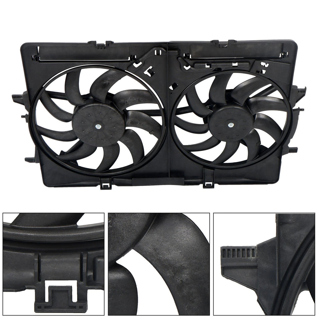 Dual Radiator Cooling Fan Assembly for Audi A5 Q3 A6 A4 Q5 (YYYY–YYYY)