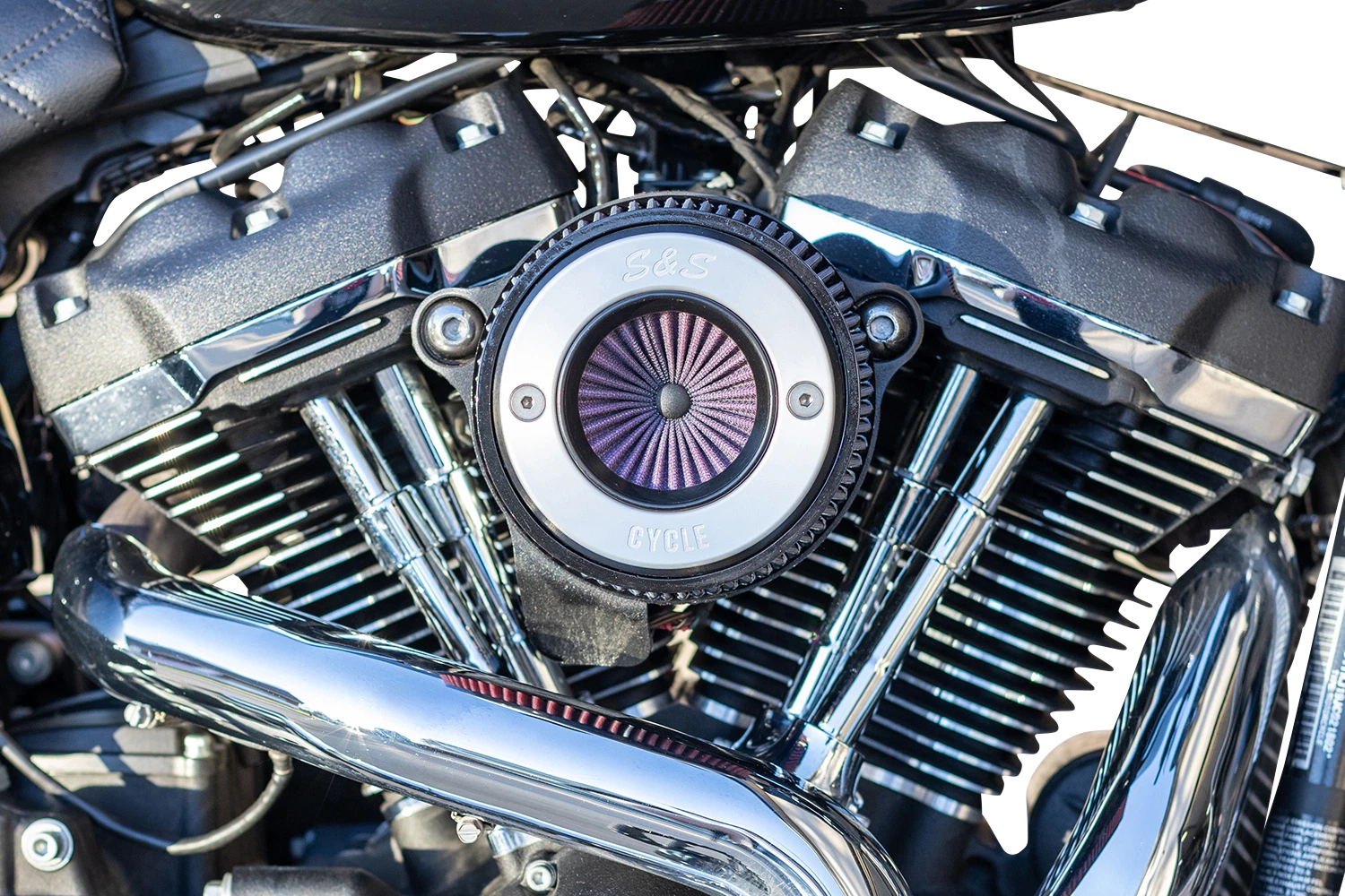 S&S Air Stinger Stealth Air Cleaner Kit for Harley Touring Softail (2017–2023)