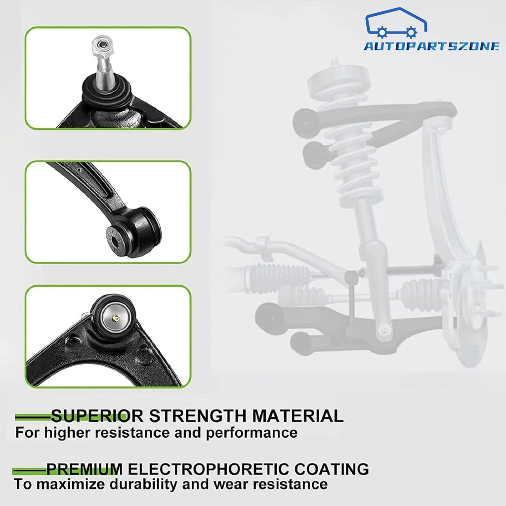 Set of 6 Front Lower Control Arms Sway Bar Suspension Kit for Honda Civic (2006–2011)