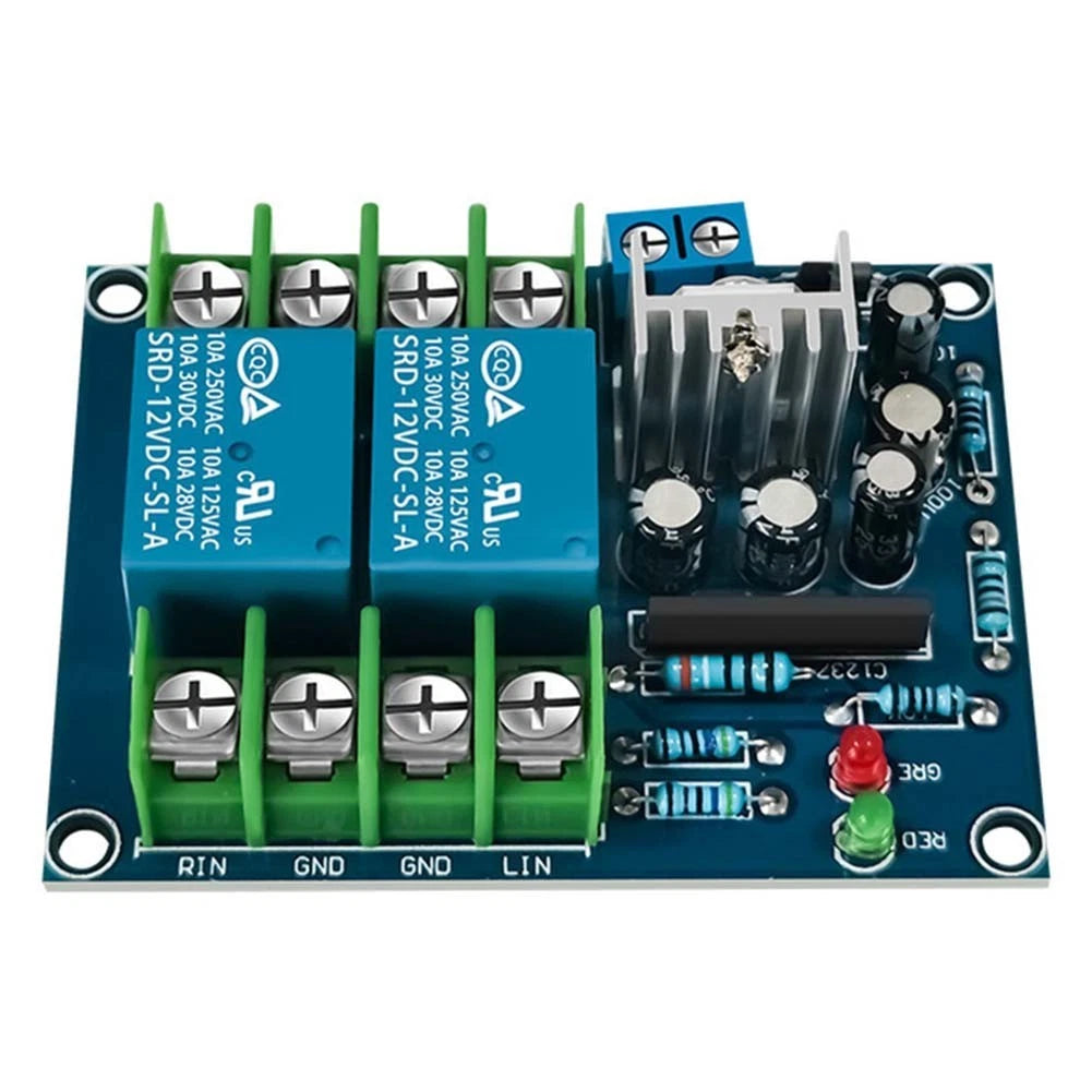 Dual Channel Audio Relay Protector Board 10A 12V 18V