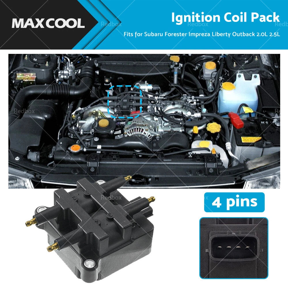 4 Pin Ignition Coil Pack for Subaru Forester Impreza Liberty Outback