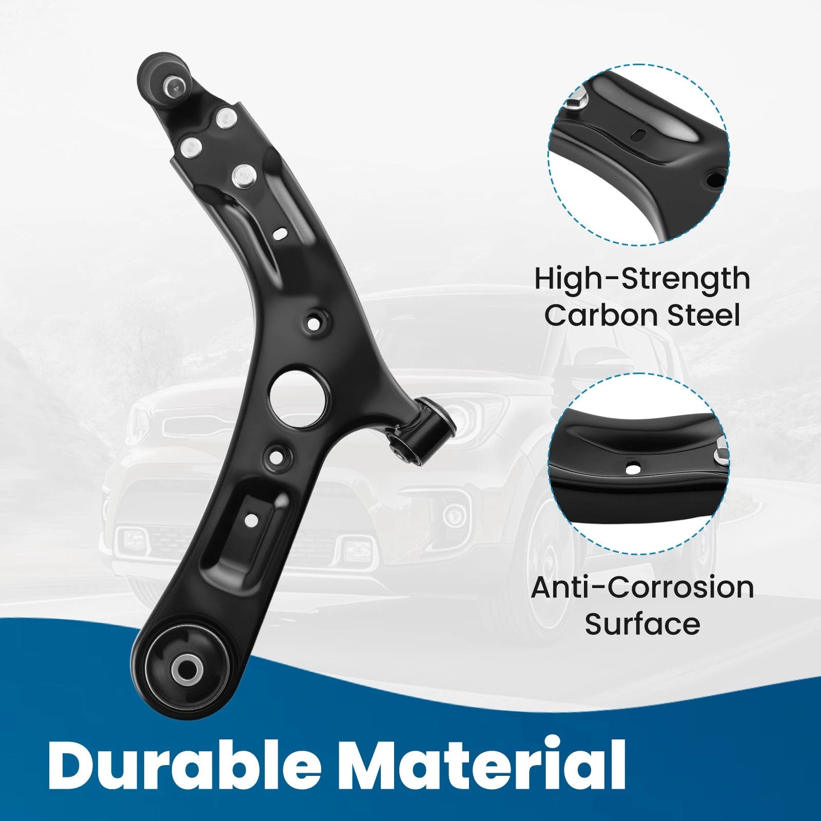 Control Arm Assembly Front Left Lower for Kia Soul (2014–2019) K623345