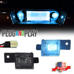 Ice Blue LED License Plate Lights for Chevy Silverado GMC Sierra (2014–2021)