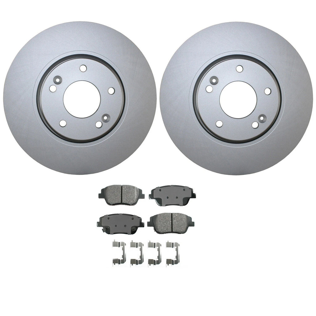Front Brake Kit 300mm Disc Rotors & Akebono Ceramic Pads for Sonata Optima (2011–2019)