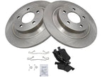Rear Brake Pad and Rotor Kit for Mazda 5 (2007–2010, 2012–2015) QK468DW